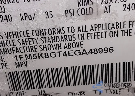 2014 Ford Explorer Sport z USA, uszkodzony, nr VIN 1FM5K8GT4EGA48996